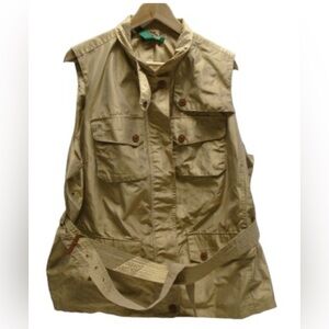 Ralph Lauren Women’s Utility Vest Metallic Gold 2XL New [CL121]